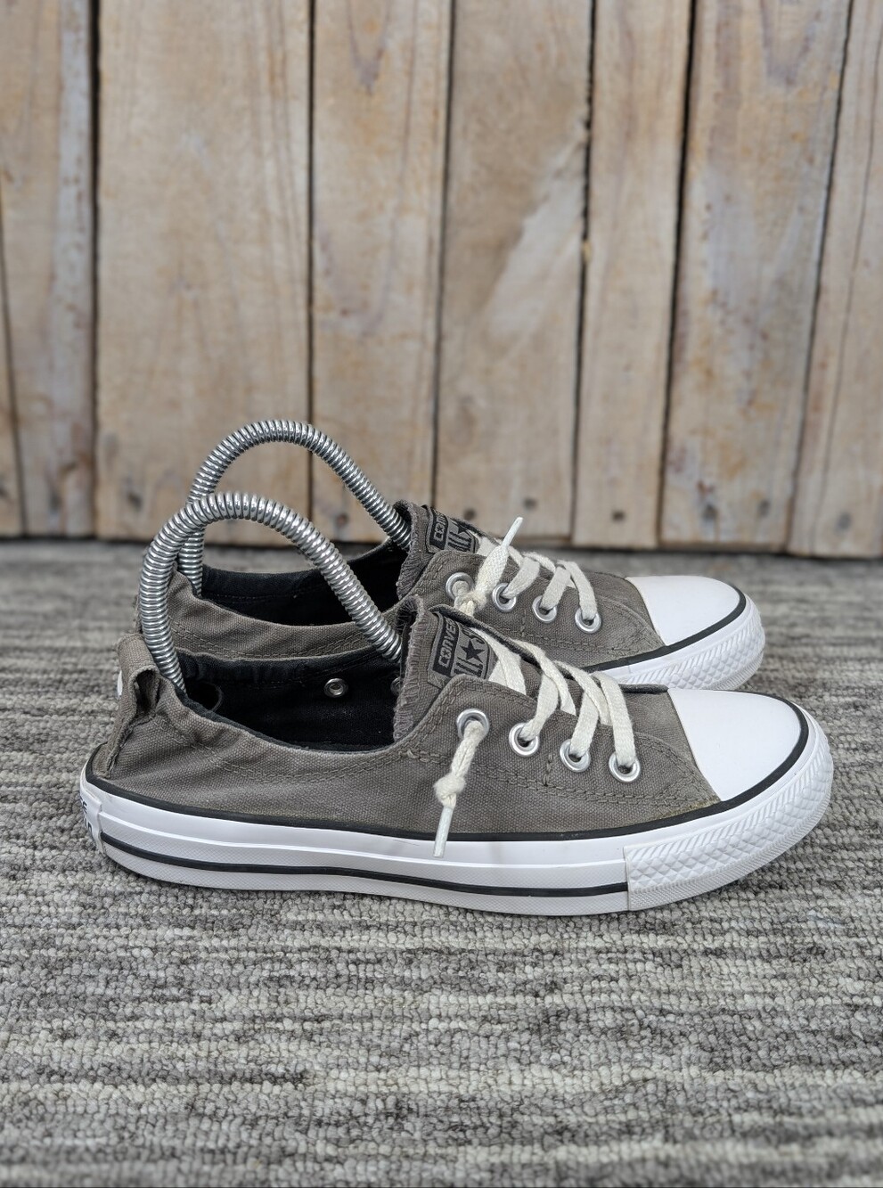 Converse Chuck Taylor All Star Shoreline Slip ons - Gray - Size 7